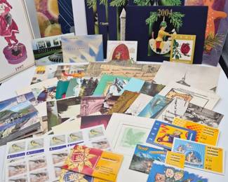 6 SwissGreetingCardsCollectibleStampCollection