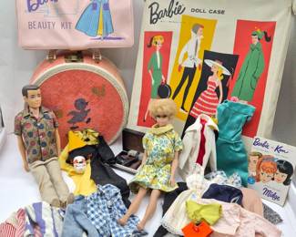 120 Vintage1960sBarbieAccessoriesCasesKenMidge