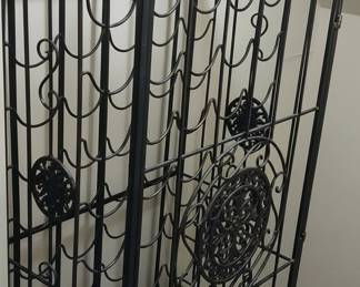 Wrought Iron Wine Storage Rack