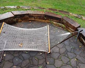 Rope Hammock with Metal Stand