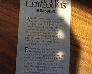 Broyhill Attic Heirlooms Oak Display Cabinet