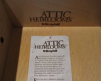Broyhill Attic Heirlooms Oak Display Cabinet