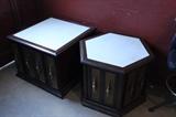 Mid century mod end tables.