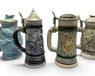 Avon Ceramic Steins American Wilderness