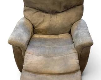 LaZBoy Gray Rocking Manual Recliner