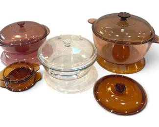 Pyrex, Anchor Hocking Vision Glass Casserole Dishes More