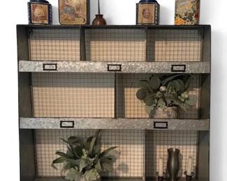 IndustralStyle Rustic Galvanized Steel WallMounted Shelving