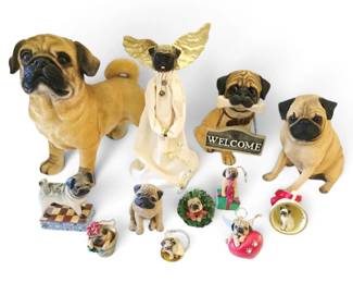 Pug Resin Figures Ornaments