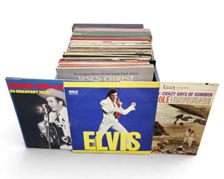 Mystery Vinyl Records Elvis, Hank Williams Jr. More