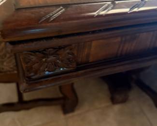 Wooden dining room table and matching chairs | Wildflower Lane Estate Sales | Sugar Land, TX