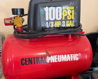 Central Pneumatic 100 PSI portable air compressor and garage equipment | Wildflower Lane Estate Sales | Sugar Land, TX