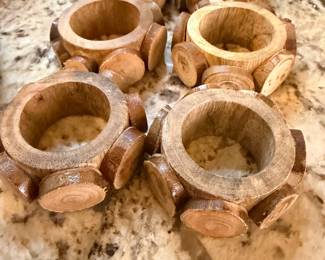 Rustic decorative wooden napking holders and natural wood home accessories | Wildflower Lane Estate Sales | Sugar Land, TX