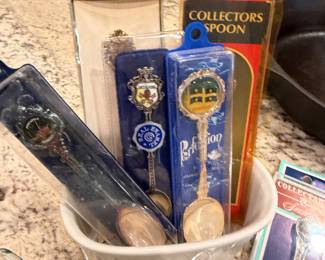 Vintage collector spoons and boxed souvenir spoon collectibles | Wildflower Lane Estate Sales | Sugar Land, TX