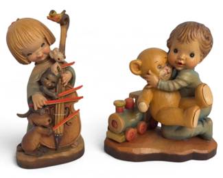Anri Wood Carved figurines