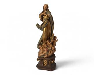 Anri Assumption of the Virgin Mary Sculpture