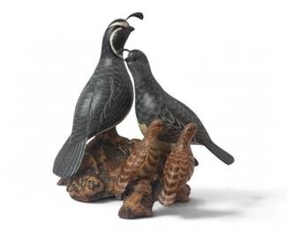 Big Sky Carvers Quail Sculpture