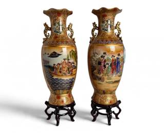 Japanese Satsuma Vases