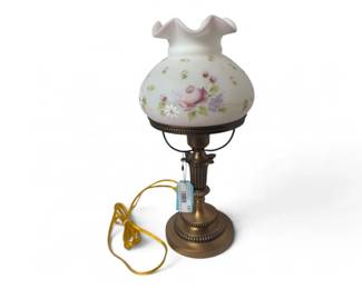 Fenton Hand Painted Lamp