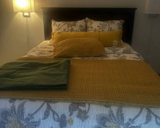 Lot 5: Queen Bed With Beautiful Bedding