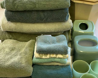 Lot 81: Bathroom In Blues & sea foam