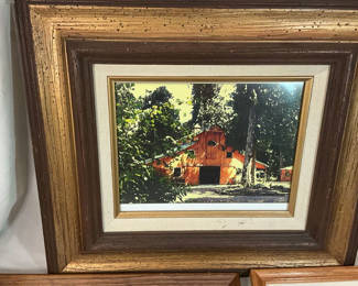 Lot 61: 4 Framed Photos And Pencil Drawing