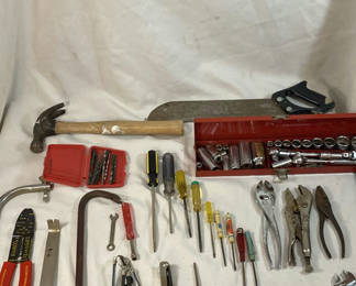 Lot 78: Assorted Hand Tools and Socket Set