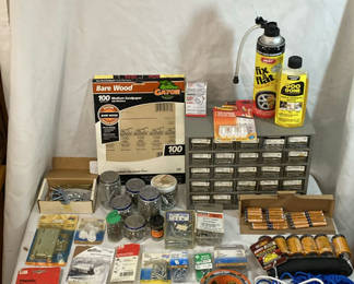 Lot 79: Assorted Hardware and Workshop Supplies