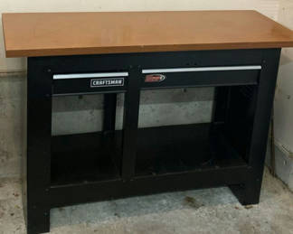 Lot 72: Craftsman Workbench with Drawers