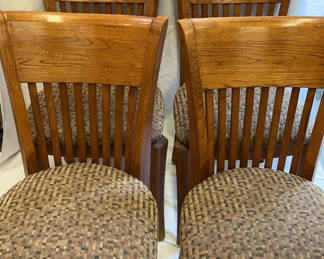 Lot 87: Set Of Four Wood Dining Chairs