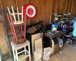 Chairs, mini fridge and more garage finds