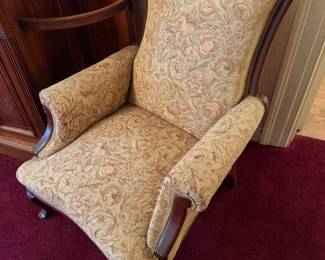 One of two matching vintage chairs