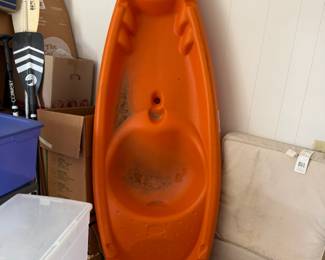 Kayak and oars