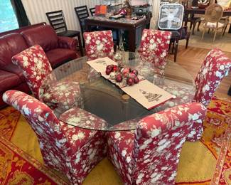 Glass top table