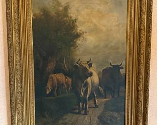 Constant Troyon, Cows in a Pasture