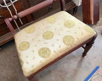 Vintage vanity stool