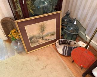 Art and Moroccan lanterns