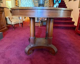 Closer view of entry table