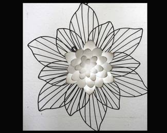 Habitat Leith Layered Floral Metal Wall Art