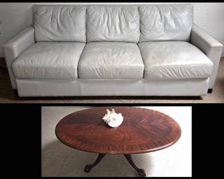 Sleeper Sofa with Flexsteel Mattress and Lovely Coffee Table