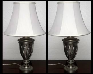 Pair of Attractive Metal Lamps