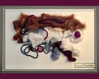 Carol Carpenter Mixed Media Art in Acrylic Shadow Box