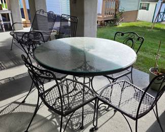 5 pc wrought iron set