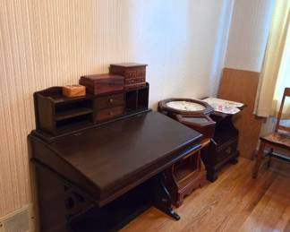 Antique wooden writing desk