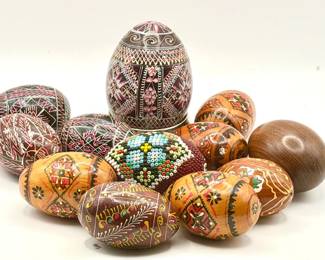 Wooden Egg Lot
