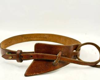 Signed Handmade Vintage Leather Belt