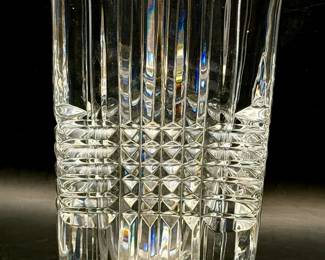 Signed Rogaška Crystal (Slovenia) Crystal Vase