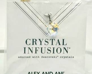 Swarovski Crystal Alex And Ani Heart Charm New