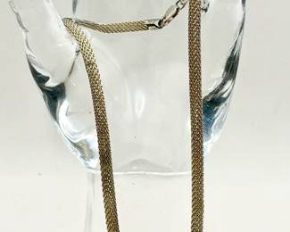 925 Sterling Silver Woven Mesh Necklace