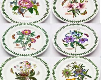 (6) Portmeirion Botanic Garden 10” Plates