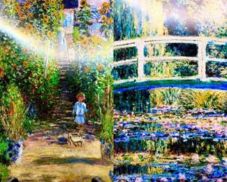 (2) Monet Prints In Frames